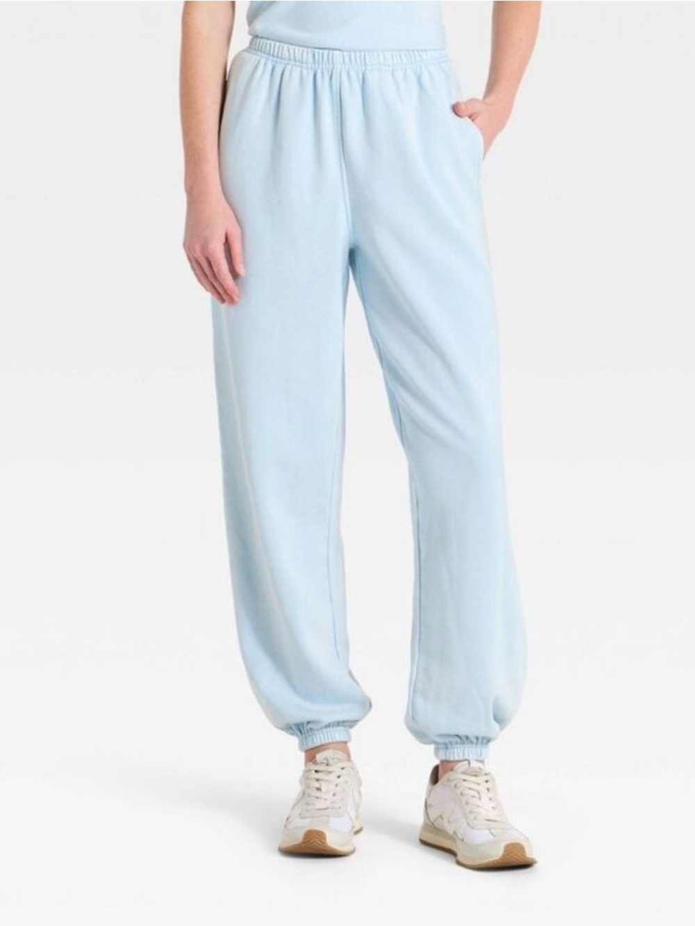 Universal Thread Light Blue Short Sleeve Sweatshirt & Joggers Set